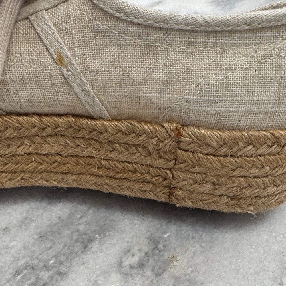 Superga Women's Beige Canvas Espadrille Shoes Size 38 - Picture 8 of 8